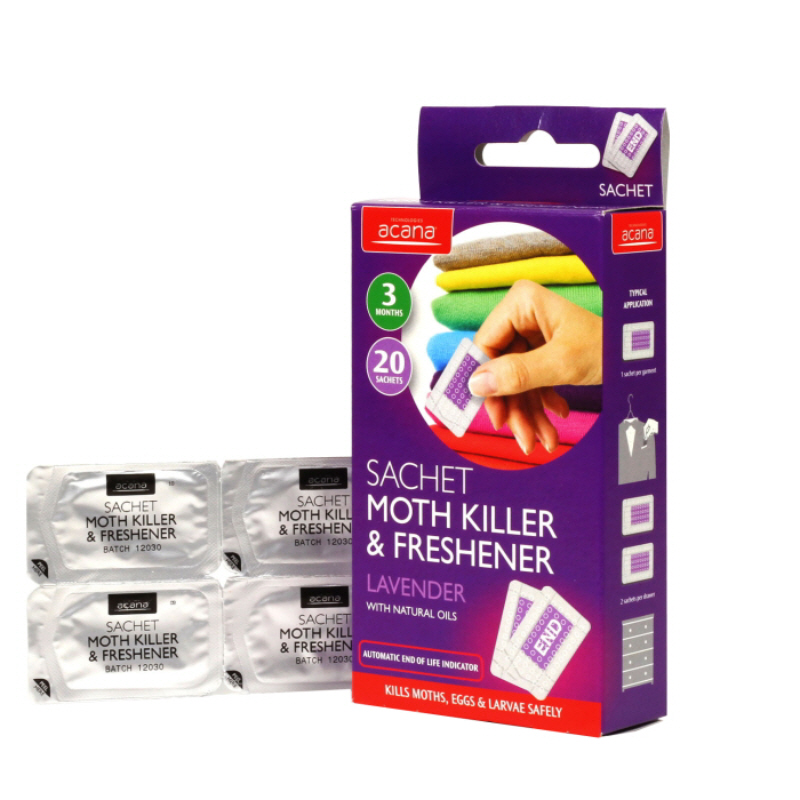 Acana Moth Killer and Clothes Freshener Sachets (20)